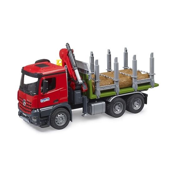 Bruder Holztransporter mit Hydraulikarm MB Arocs