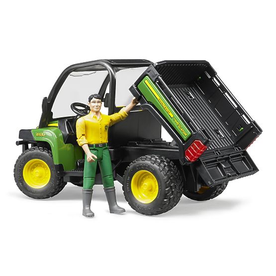 Bruder John Deere Gator mit Fahrer