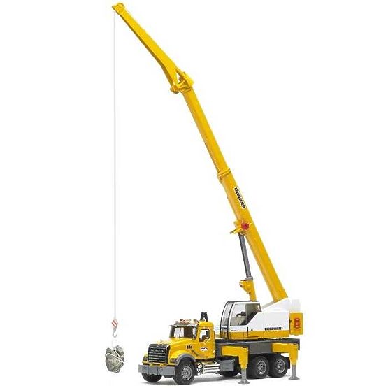 Bruder LKW MACK Granite Kran LIEBHERR