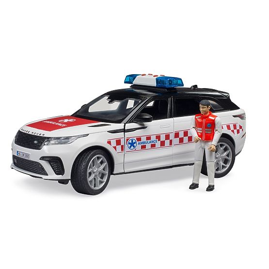 Bruder Rettungsfahrzeug Range Rover Velar mit Fahrer