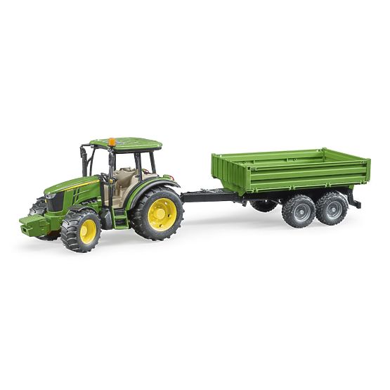 Bruder Traktor John Deere mit Anhänger