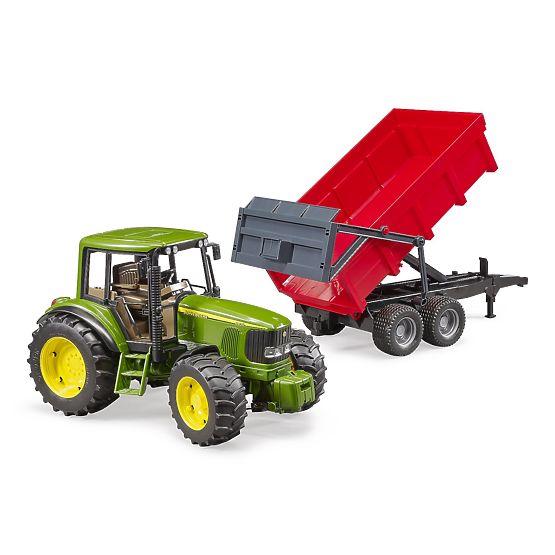 Bruder Traktor John Deere und Kippanhänger