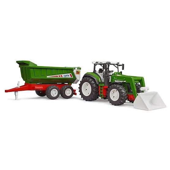 Bruder Traktor ROADMAX mit Frontlader und Anhänger