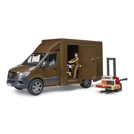 Bruder UPS MB Sprinter Lieferwagen mit Figur und Zubehör