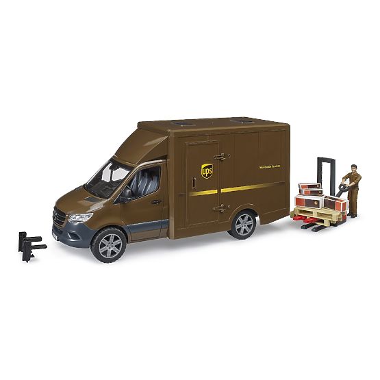 Bruder UPS MB Sprinter Lieferwagen mit Figur und Zubehör