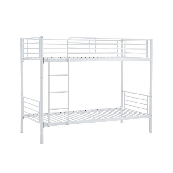 Etagenbett aus Metall BUNKY 200x90 cm - weiß