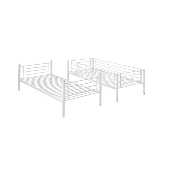 Metall-Etagenbett BUNKY 200x90 cm - weiß