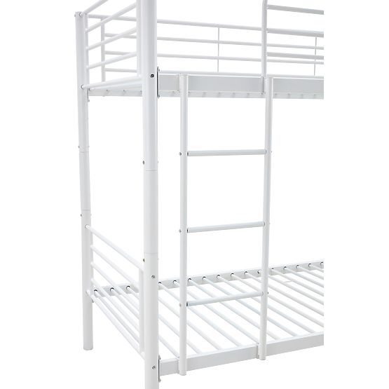 Etagenbett aus Metall BUNKY 200x90 cm - weiß