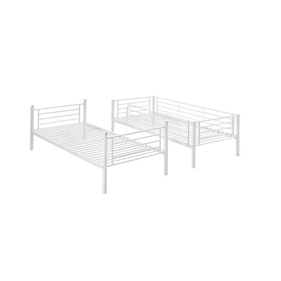 Etagenbett aus Metall BUNKY 200x90 cm - weiß
