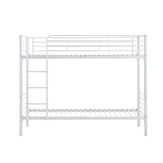 Etagenbett aus Metall BUNKY 200x90 cm - weiß