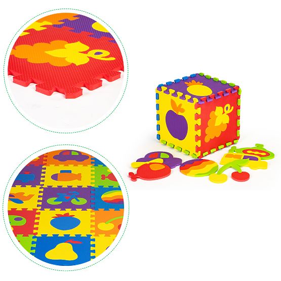 Bunte Lernunterlage - Schaumstoffpuzzle
