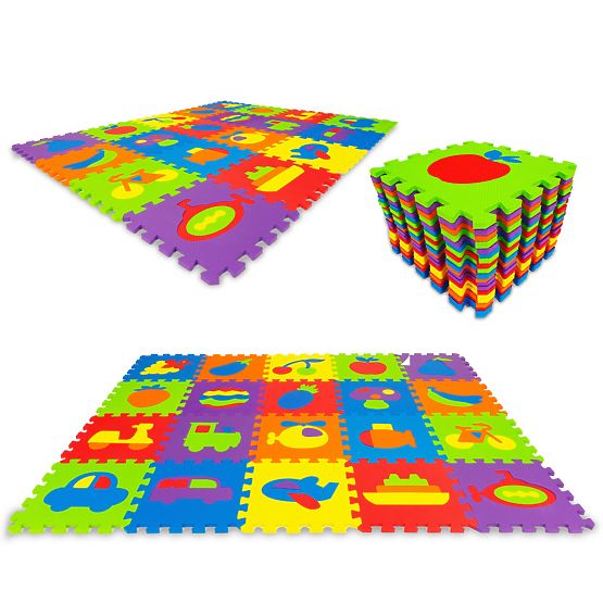 Bunte Lernunterlage - Schaumstoffpuzzle