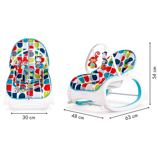 Bunter Kinderschaukelstuhl Oscar