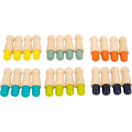 Buntes Memo-Spiel mit Figuren