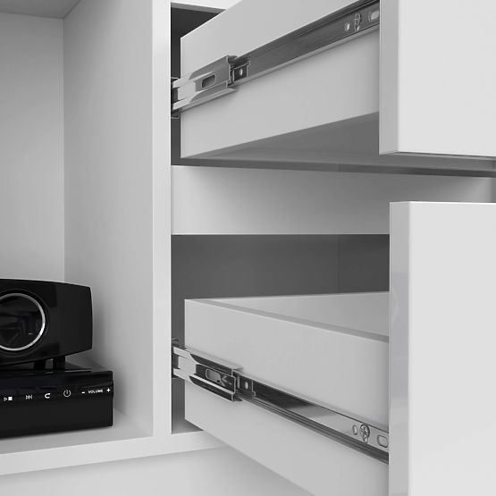 Büroregal R 80 cm CLP R11 WEISS / WEISS GLANZ