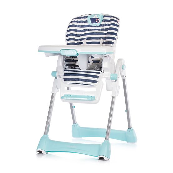 CHIPOLINO Kinder Essen- Babystuhl Bravo - Marine boot