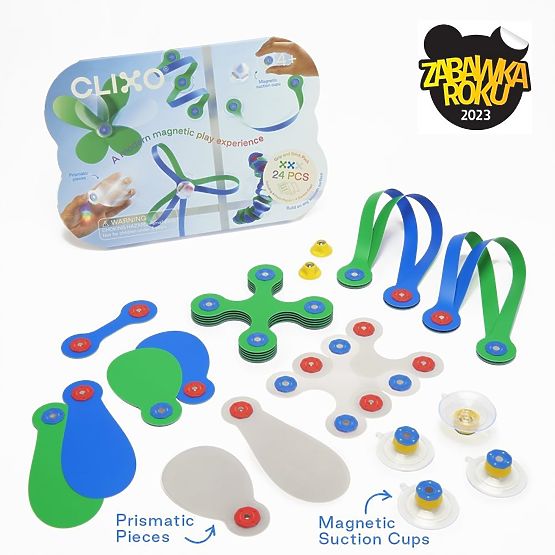 Clixo Grip and Stick, Set mit prismatischen Elementen