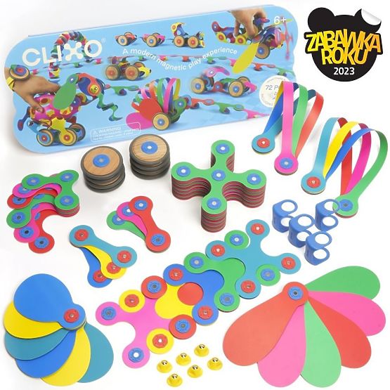 Clixo Set zur Erstellung magnetischer Fahrzeuge
