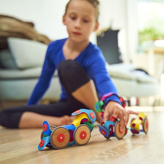 Clixo Set zur Erstellung magnetischer Fahrzeuge