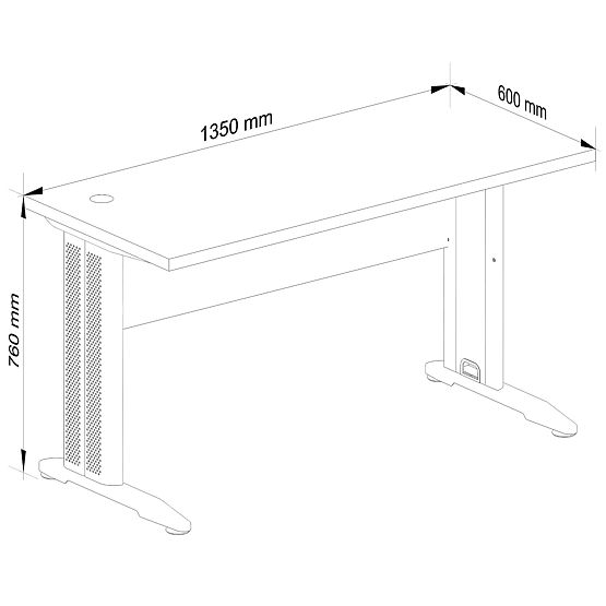 COMPUTERTISCH BM-135 BETON