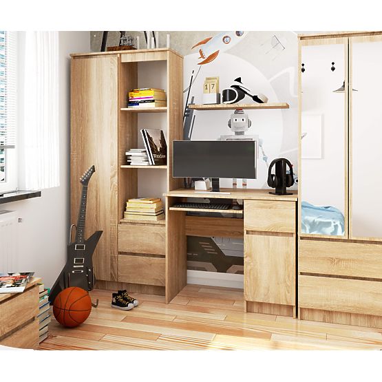 COMPUTERTISCH PIKSEL PK SONOMA - RECHTS