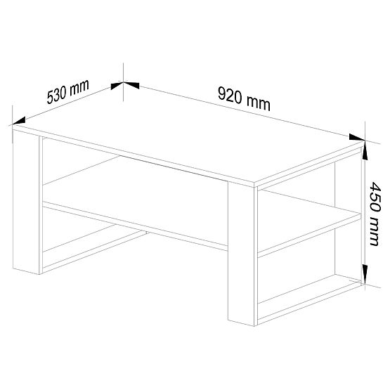 COUCHTISCH ALEX WEISS / SCHWARZ