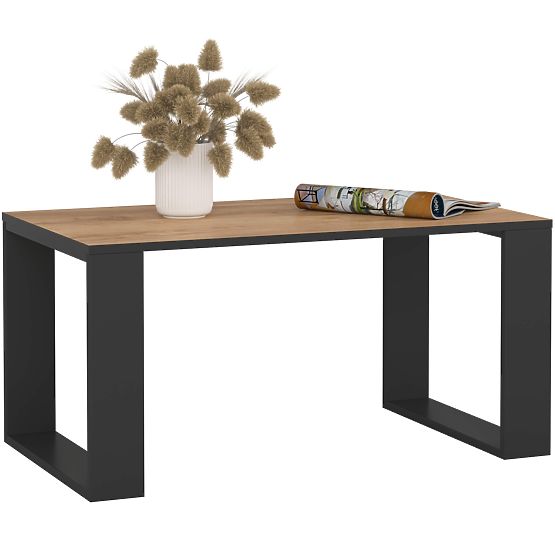 COUCHTISCH NOX EICHE CRAFT / SCHWARZ
