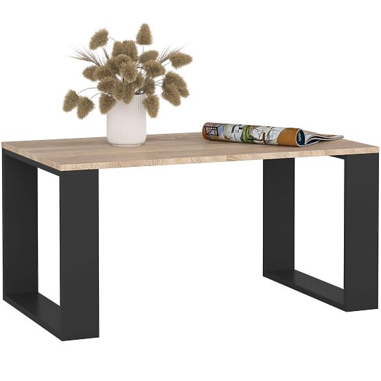 COUCHTISCH NOX EICHE SONOMA / SCHWARZ