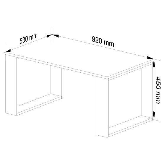 COUCHTISCH NOX EICHE SONOMA / WEISS