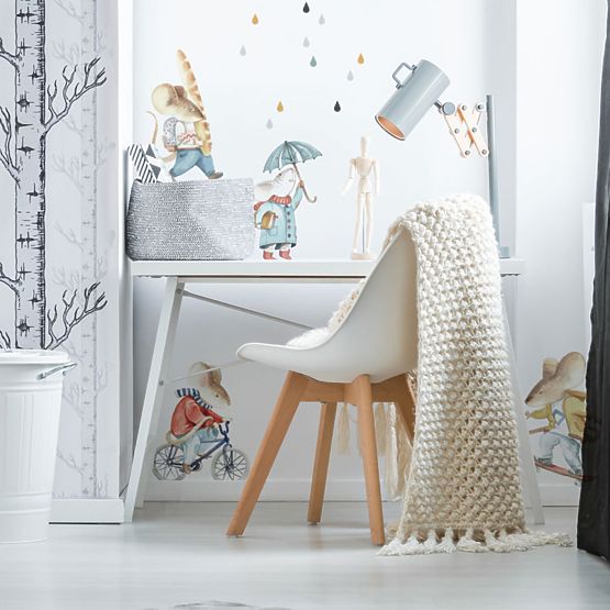 Dekoration  Wand DEKORNIK Little Mouse Street