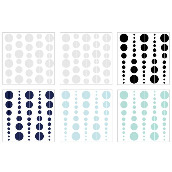 Dekoration  Wand DEKORNIK - Sichel blue