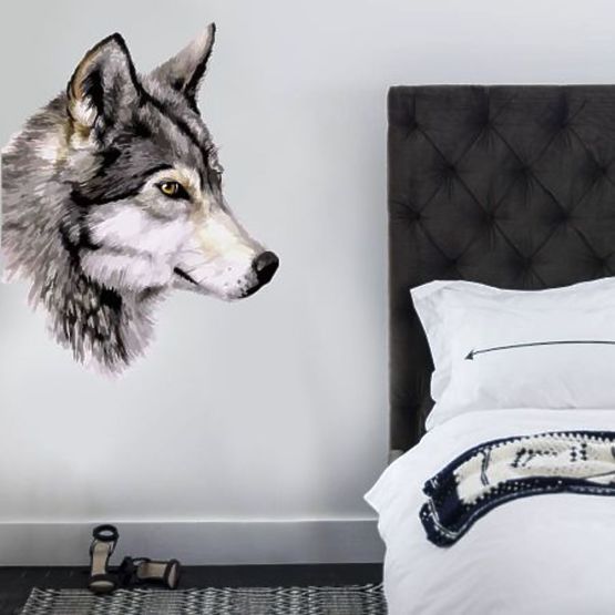 Dekoration  Wand WOLF