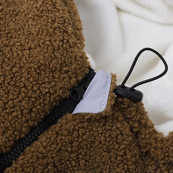 Alpaka-Kindervliesjacke - altes Rosa