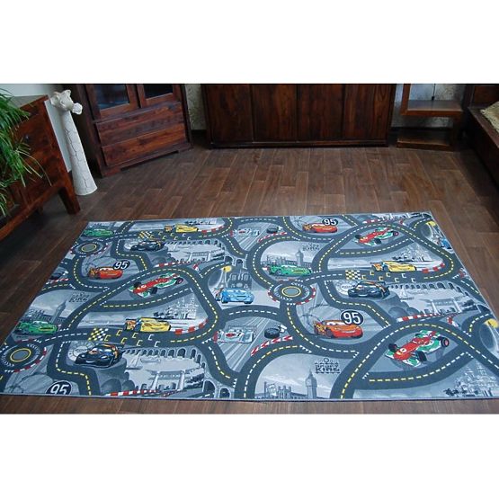 Kinderteppich CARS II - graue Straßen