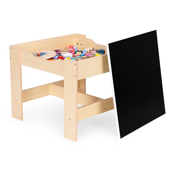 Kinder-Möbelset Tisch + 2 Stühle mit Tafel ECOTOYS