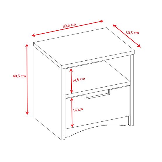 Dětský nachtaktiv tisch Klassisch - weiß