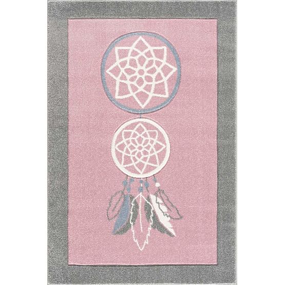 Dětský teppich Fänger von träumen - pink-grau