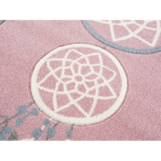 Dětský teppich Fänger von träumen - pink-grau
