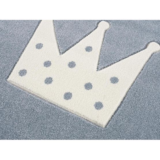 Dětský teppich Krone - blau-weiß