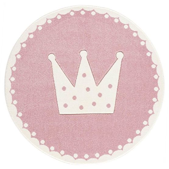 Dětský teppich Krone - rosa-weiß