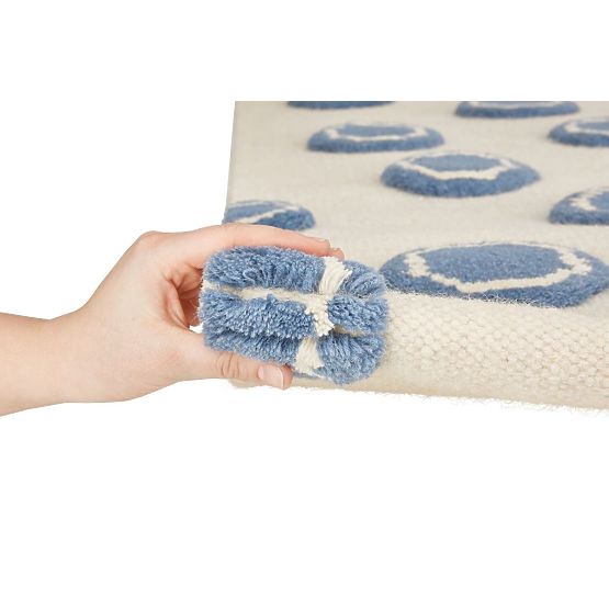 Dětský teppich Ring - cremeblau
