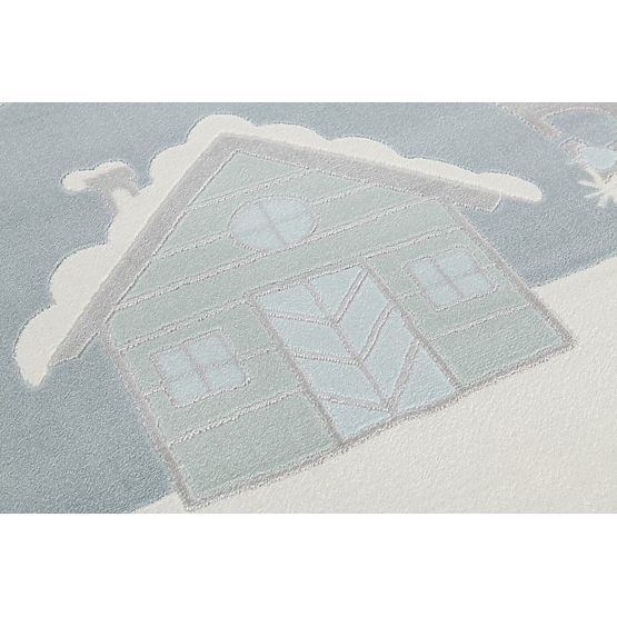 Dětský teppich Scandic Zuhause - grau-blau