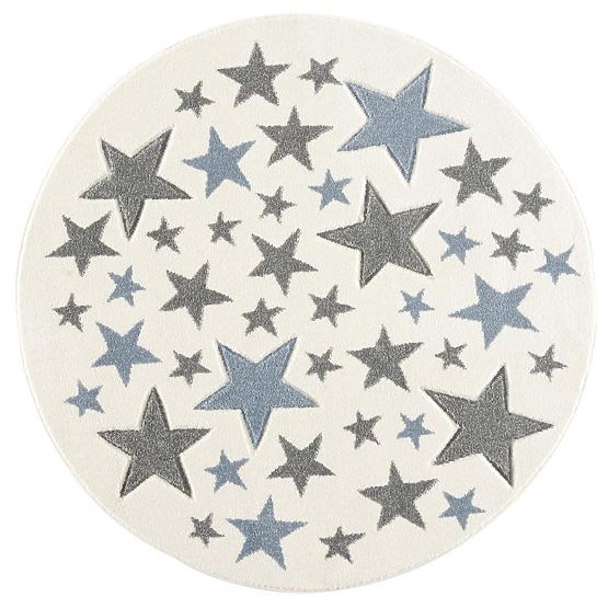 Dětský teppich Stella Runde - cremeblau