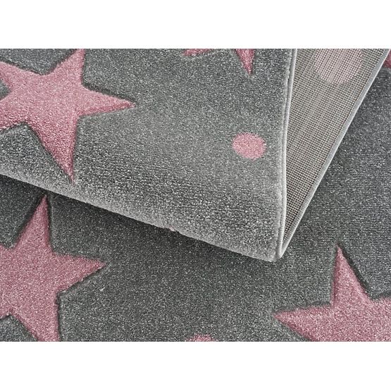 Dětský teppich Sterne - grau-pink