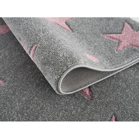 Dětský teppich Sterne - grau-pink