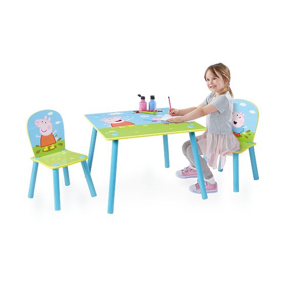 Kindertisch mit Stühlen Peppa Pig