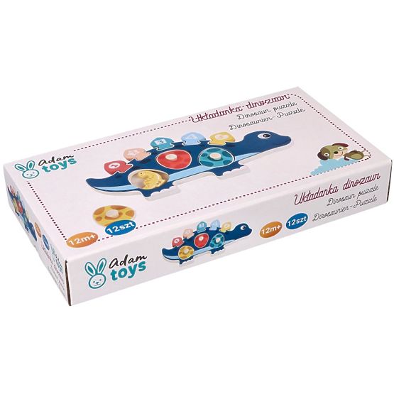 Dinosaurier-Mama-Puzzle mit Zahlen