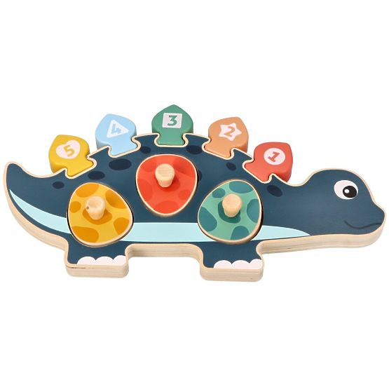 Dinosaurier-Mama-Puzzle mit Zahlen