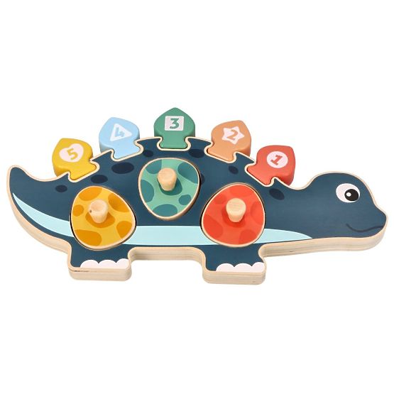 Dinosaurier-Mama-Puzzle mit Zahlen
