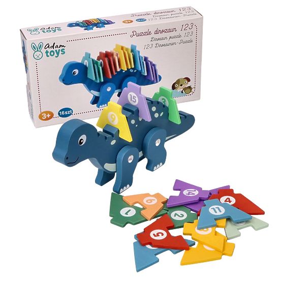 Dinosaurier mit Zahlenpuzzles